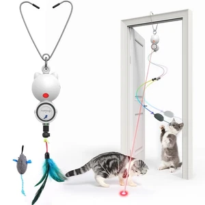 FEELNEEDY 2-in-1 Electric Cat Toy for Solo Play, LED Light, Automatic Moving Toy - Picture 1 of 7