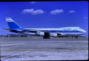 Boeing 747 -35 mm Avión Color Slide-El- Al Israel Airlines 4X-AXD- Ver Nota - Imagen 1 de 1