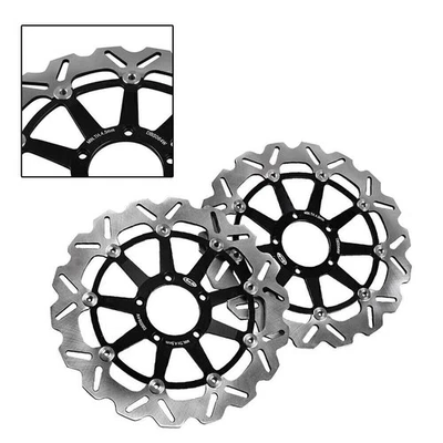 For Ducati 749 2002 2003 2004 2005 2006 2007 Front Brake Disc Rotors Black motor - Image 1 of 4