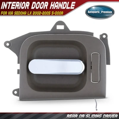 Manija de puerta interior del conductor trasero o izquierdo deslizante para Kia Sedona 2002-2005 5 puertas Foto 1 de 4