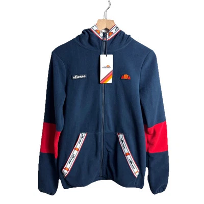 New W/Tags $100 Ellesse Scimmia FZ Hooded Full Zip Fleece Jacket Men’s Small - Image 1 of 4