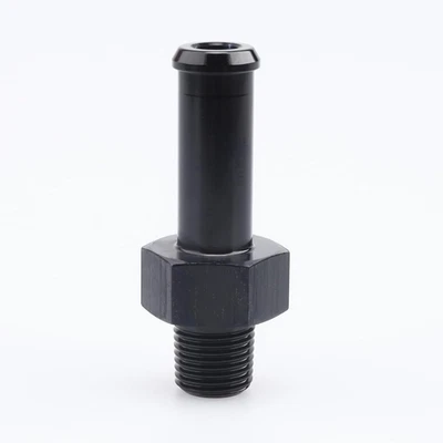 AC PERFORMANCE 1/8" NPT Male to 3/8" Hose Barb Fitting Adapter Straight Aluminum Black Fit for
