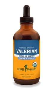 Herb Pharm Organique Certifié Valériane Racine Liquid Extrait pour Relaxation Et - Imagen 1 de 9