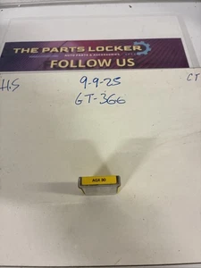 AGX30 New Bussman Buss Fuses, Pack of 5, Brand New Genuine Bussman Product, - Picture 1 of 5