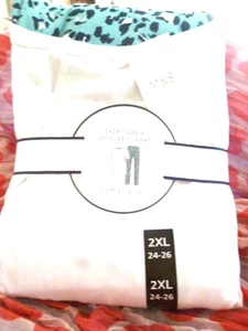 Ladies Womens Marks & Spencer Green Print Cotton Long Leg Pyjama Set XXL 24-26. - Picture 1 of 8