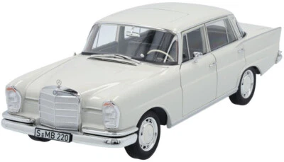 Mercedes Benz W 111 - 220 S Limousine White Gray 1:18 New OVP - Image 1 of 4