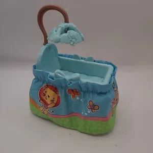 Fisher Price Loving Family Cuna Azul Bebé Niño Guardería Moisés 2007 - Imagen 1 de 8