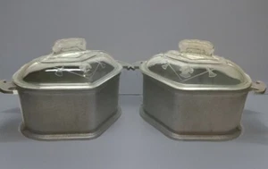 Guardian Service Cookware Triangle W/ Original Glass Lids Lot Of 2 - Picture 1 of 17
