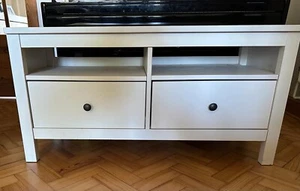 Ikea TV Bench/Table White Cabinet Stand Used - Picture 1 of 2