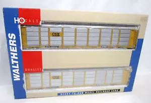 Walthers HO CSX TTX Trailer Train Thrall 89' Tri-Level Auto Carrier Car Set NOS - Picture 1 of 9