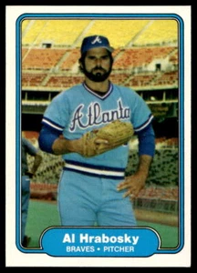 1982 Fleer #438 Al Hrabosky Atlanta Braves ERROR Height 5'1" MINT! - Picture 1 of 2