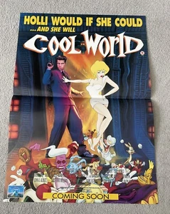 Cool World Movie Video Poster Gabriel Byrne, Kim Basinger, Brad Pitt Rare 1992 - Bild 1 von 7