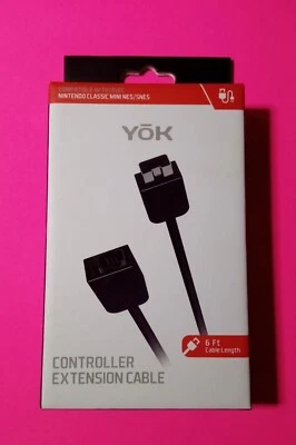 Yok Nintendo Classic Mini NES / SNES  6 Ft Controller Extension Cable NEW - Image 1 of 2