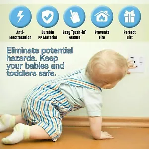 Copri Presa Spina UK Sicurezza Bambini Rete Protezione Elettrica Inserti Protezione - Foto 1 di 4