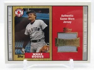 WADE BOGGS 2002 TOPPS ARHCIVES GAME WORN JERSEY! BOSTON RED SOX! - Picture 1 of 2