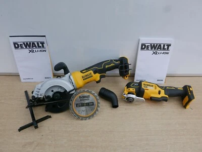 DeWalt DCS571 18V XR 115mm Compact Circ Saw + DCS355 Multi Tool Bare Units  - Image 1 of 4