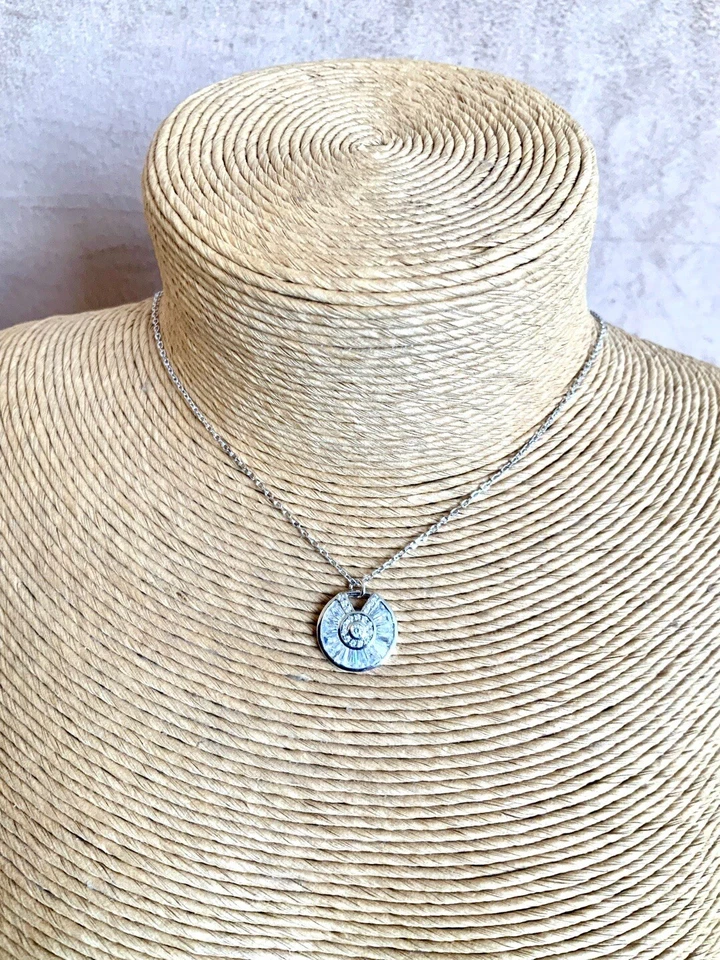 Amuleto Candado Pavé Oro Blanco 14k Vermeil Collar Diario Foto 1 de 4