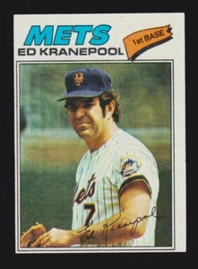 1977 Topps #201 Ed Kranepool Mets de Nueva York como nuevo - Imagen 1 de 2
