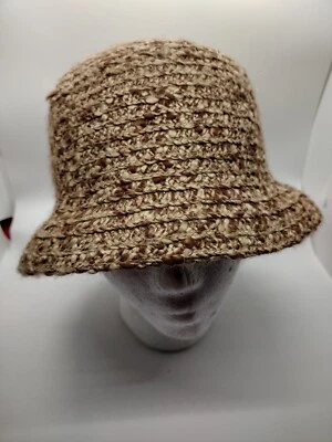 Sombrero Betmar New York Mezcla Lana Marrón Vintage Cubo Mediano-Grande #404 Foto 1 de 4