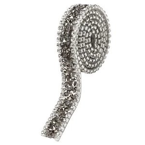 1 Roll Mesh Wrap Roll Sparkling Rhinestone Ribbon For Wedding Decor CBK - Picture 1 of 22
