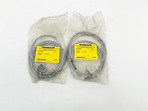 New Lot of 2 Turck VIG 2-C653-2M Single Ended Cordset Right Angle 4A 250V U-6257 - Picture 1 of 4