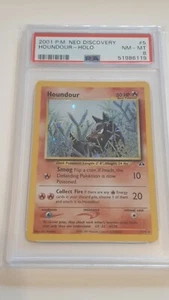Pokemon 2001 Neo Discovery holo Houndour #5/75 PSA8 NM-MT - Picture 1 of 3