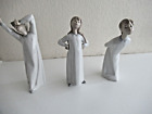 3 x Lladro.Porcelain Figurines, Children at Bed time,  #4869,#4870. #4872