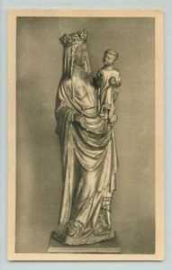 POSTCARD Ivory statue of the Virgin and Child, French, late 13th Century RPPC - Picture 1 of 2