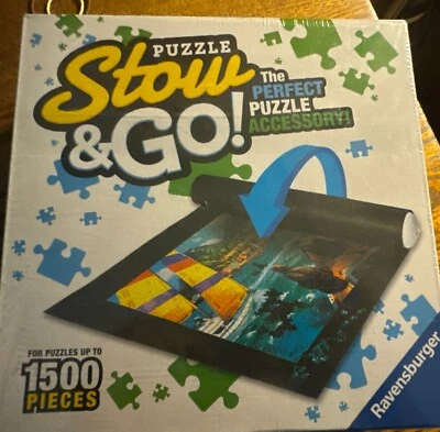 Ravensburger Puzzle Stow And Go Mat (1500pc Puzzle) Travel 46x26" mat New Sealed - Image 1 of 2