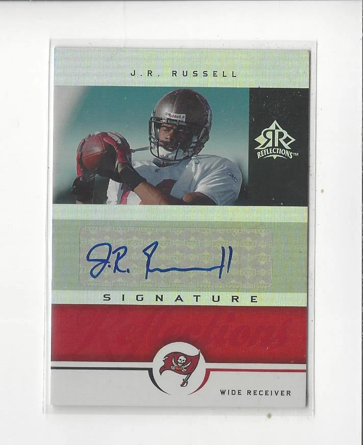 2005 Reflections Signature Reflections Red J.R. Russell AUTOGRAPH Buccaneers - Image 1 of 1