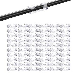 Lot de 60 grands clips auto-adhésifs pour gestion de câbles organiseurs de câ... - Afbeelding 1 van 7