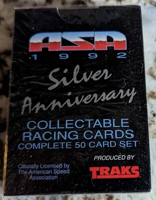1992 ASA Silver Anniversary Collectable Racing Cards Complete 50 Card Set Sealed - Image 1 of 4