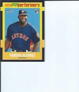 Yordan Alvarez 2020 Topps Heritage RC New Age Performers - Foto 1 di 1