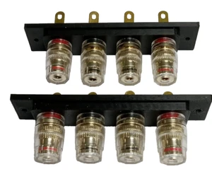 Pioneer SX-980 Speaker Terminal Gold Plated 5-Way Banana Jack Binding Posts. - Picture 1 of 7