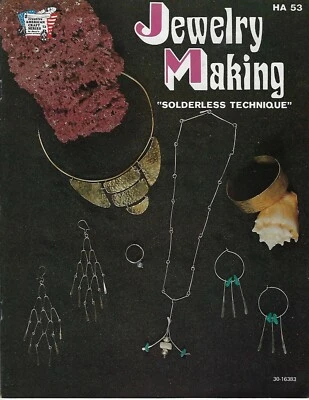 Jewelry Making w/ Metal & Wire Solderless Technique VTG Craft Instruction Book  - Image 1 of 4