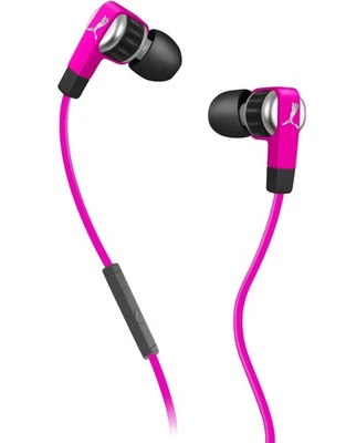 Puma El Diego Dos Pink Headset In-Ear Kopfhörer Ohrhörer Mikrofon Fernbedienung - Bild 1 von 4