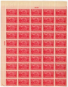 Scott #644 Saratoga General Burgoyne Sheet of 100 Stamps - MNH P#19106 - Picture 1 of 3