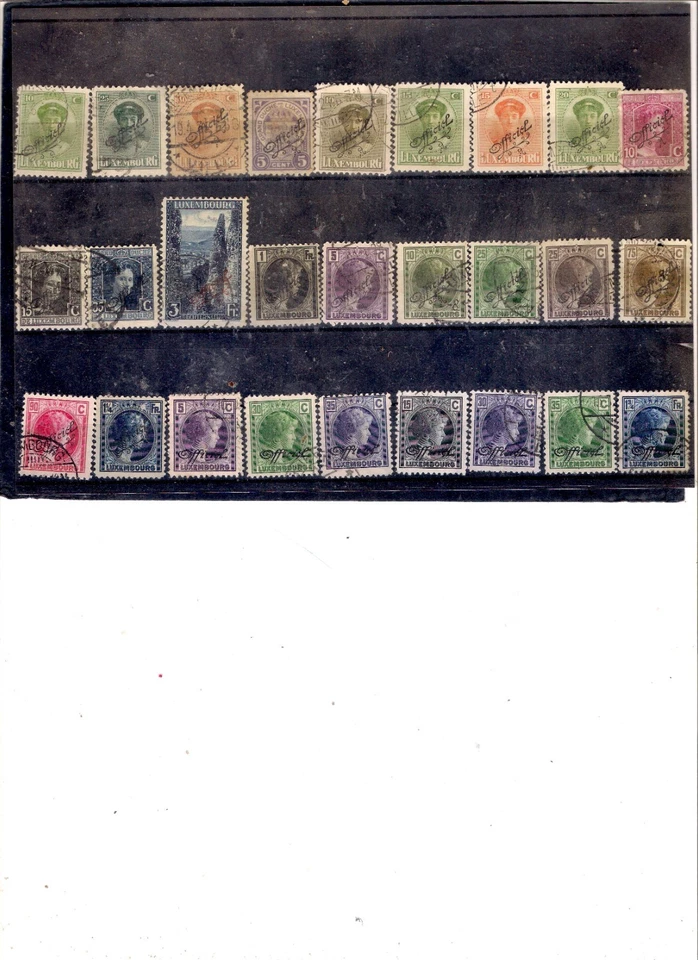 LUXEMBURGO, 1922-1930, USADO, 26 piezas diferentes, valor de catálogo $22,50 Foto 1 de 1