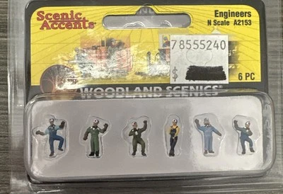 Woodland Scenics N Scale A2153 Engineers 6 PC CC - Image 1 of 3