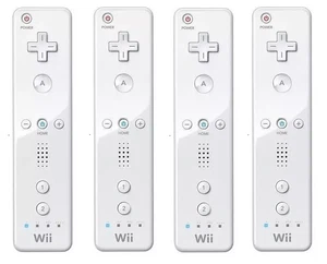 4x Official Genuine Nintendo Wii Wireless Remote Motion Controller - White (Wii) - Picture 1 of 3