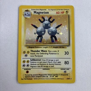 Pokémon TCG Magneton Base Set #9/102 Unlimited Holo Rare NM - Picture 1 of 4