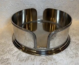 Neu ohne Etikett ~ Godinger versilbert Abendessen & Salat Buffet Teller Halter - Bild 1 von 11