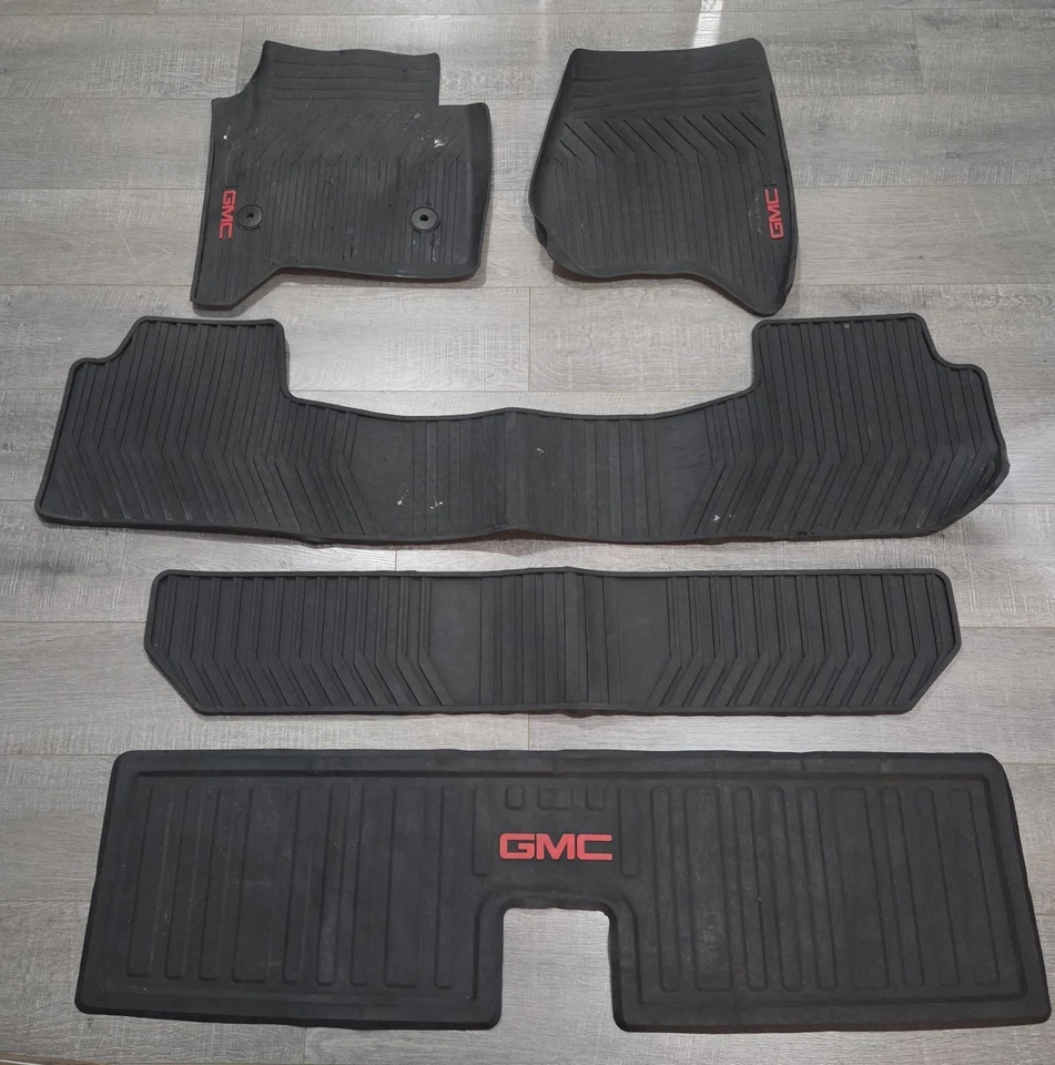Alfombrillas GMC Yukon 2015-2020 para todo tipo de clima delanteras medias tercera fila alfombrilla maletero 2016 Foto 1 de 1