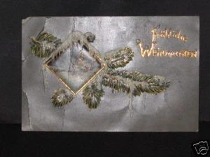 Antique German CHRISTMAS Frohliche Weihnachten POSTCARD - Picture 1 of 2