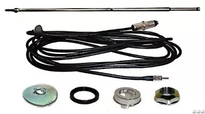 1967 1968 Camaro Telescoping Antenna AM Rear Mount Kit OE STYLE MAST Oval Type - Picture 1 of 2