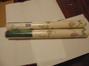 2-ROLLS Vtg NOS Royal Pavilion John Wilman Vinyl Wallpaper CHERBOURG Floral - Picture 1 of 3