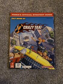 Crazy Taxi Prima Official Strategy Guide Dreamcast Walkthrough Prima Games VGC