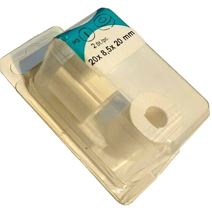 Distanzhülse 20x8,5x20mm 2 stück Distanzhülsen Polystyrol schwarz Abstandshalter - Bild 1 von 1