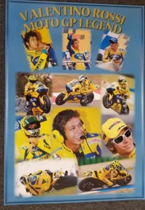 VALENTINO ROSSI MOTO GP POSTER 70 X 100 CM READY TO FRAME - Picture 1 of 1
