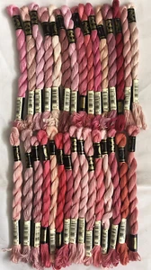 new unused 30 hanks of DMC perle 5 cotton, assorted PINKS - Picture 1 of 1